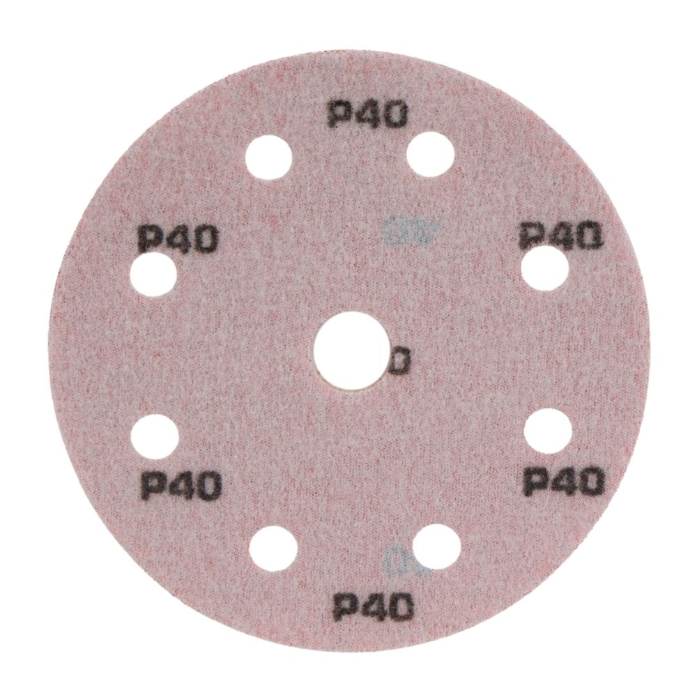 Radix Pro Klittenband Schuurschijven 125mm P40 - 9 Stofgaten (10 stuks)