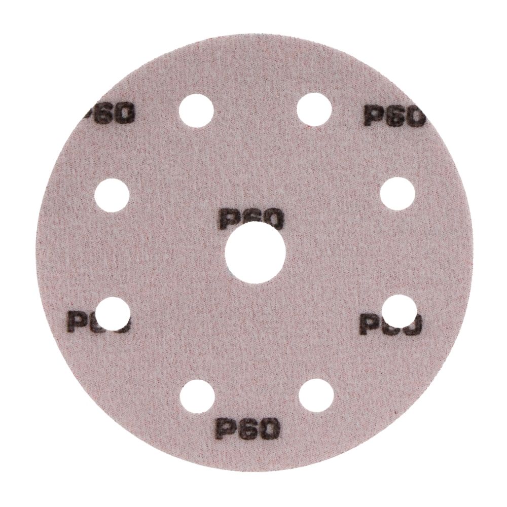 Radix Pro Schuurschijven Klittenband - 125mm P60 - 9 Stofgaten - Set van 10 Radix Pro Schuurschijven Klittenband - 125mm P60 - 9 Stofgaten - Set van 10