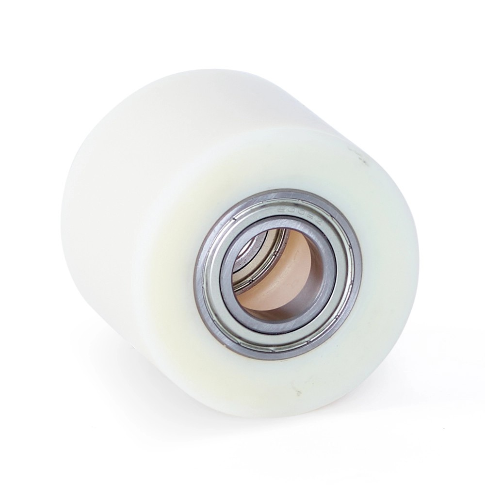 Nylon palletrol 80x70 - Asgatdiameter 25mm - Kogellager - Draagvermogen 700kg Nylon palletrol 80x70 - Asgatdiameter 25mm - Kogellager - Draagvermogen 700kg