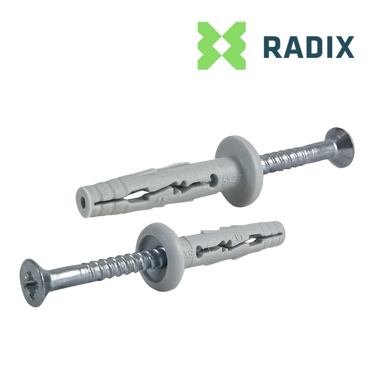 Radix fx Pro Nagelpluggen/slagpluggen grote kraag 5 x 27/5mm | FixMasters