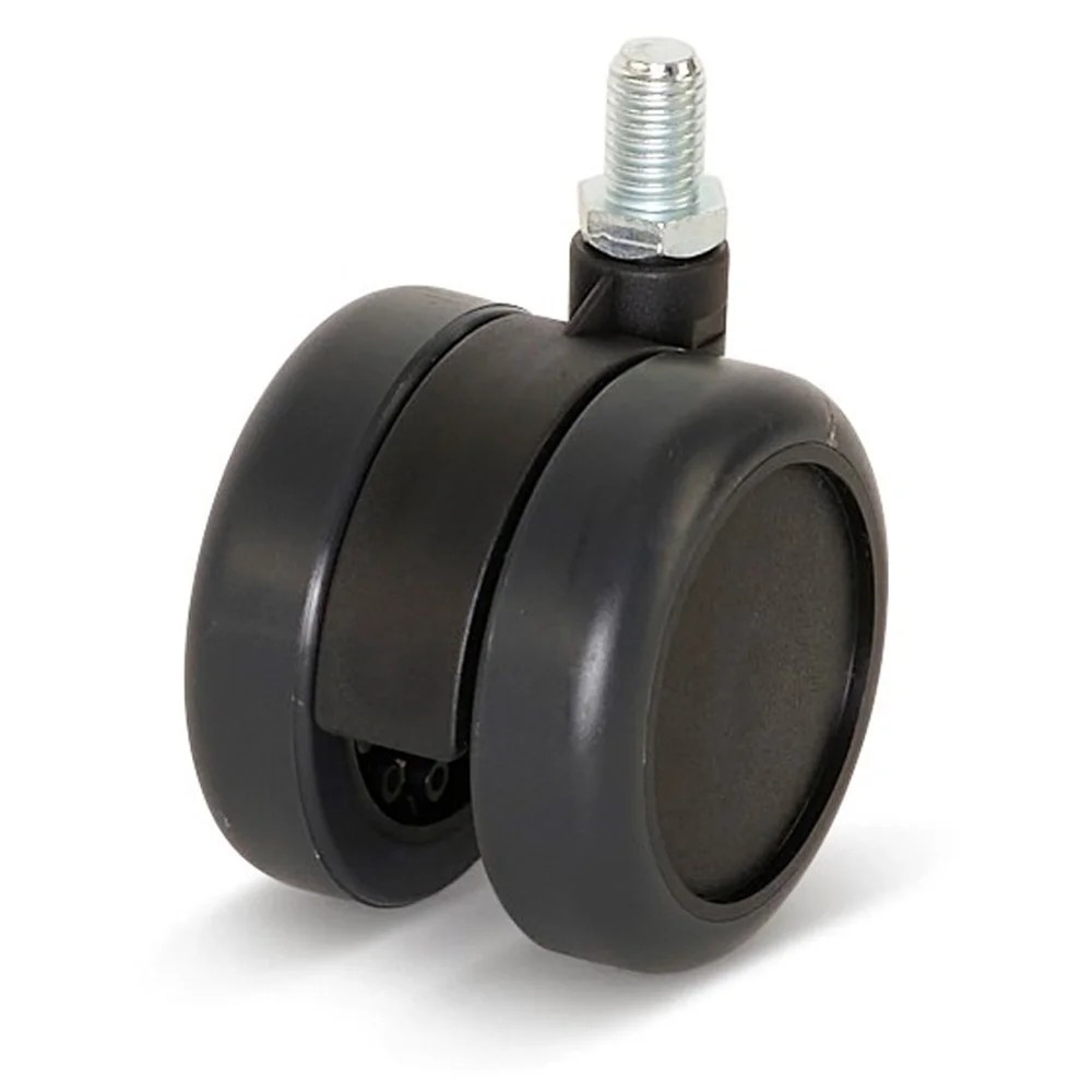 Premium meubelwiel, 60mm, PU met draadstift 10x15mm Premium meubelwiel, 60mm, PU met draadstift 10x15mm