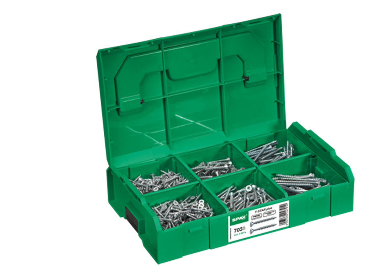 SPAX WIROX Torx L-BOXX Mini - 700-delige schroevenset SPAX WIROX Torx L-BOXX Mini - 700-delige schroevenset