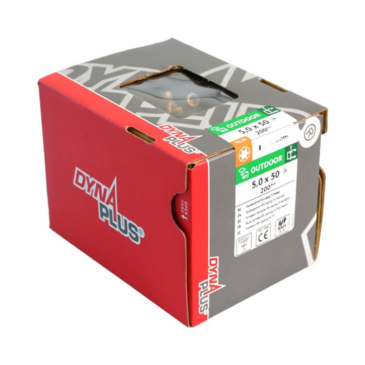 Dynaplus Xtreme Vlonderschroeven Torx T25 5x60mm AR-Coating Deeldraad - 200 stuks Dynaplus Xtreme Vlonderschroeven Torx T25 5x60mm AR-Coating Deeldraad - 200 stuks