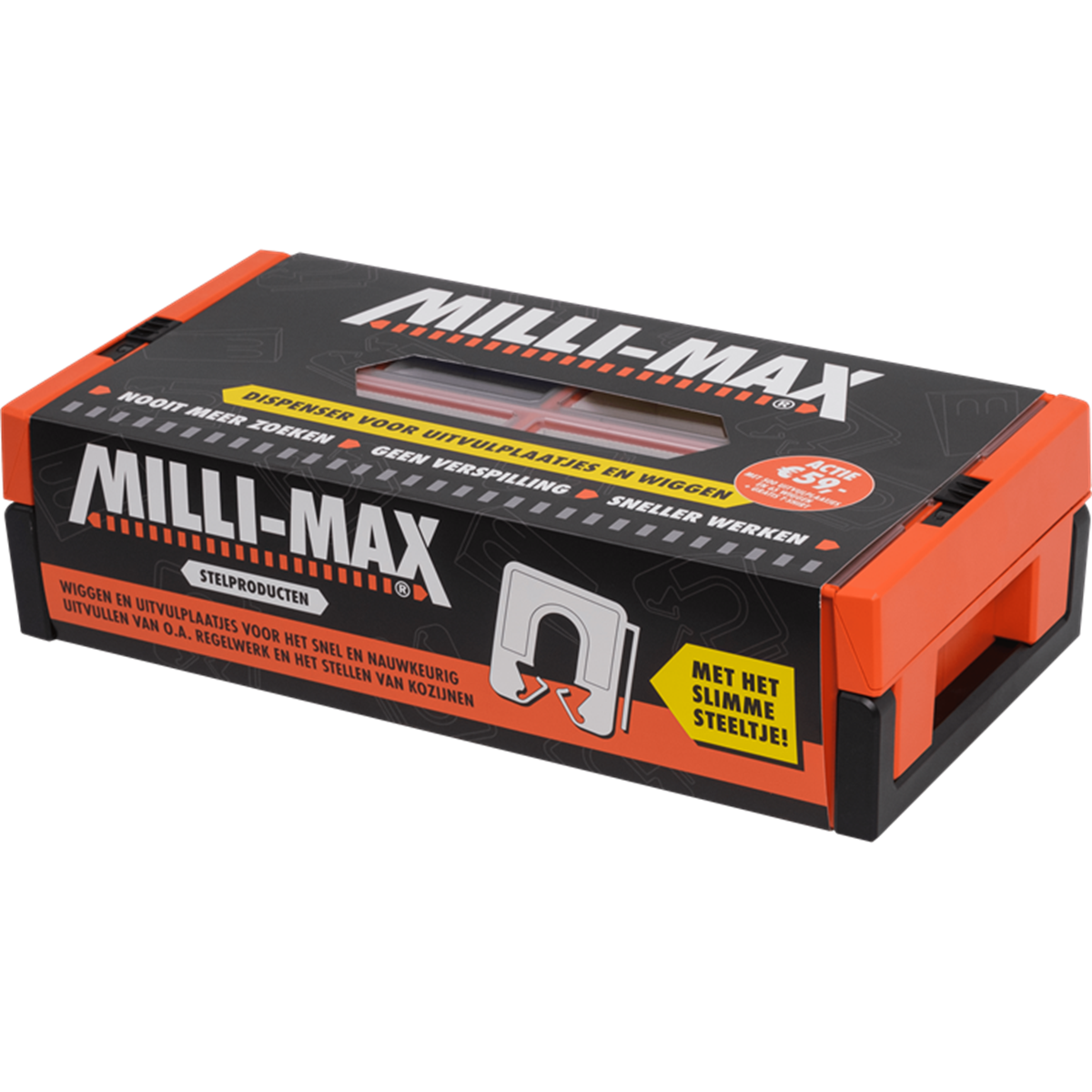 Milli-max dispenser (Leeg) voor uitvulplaatjes | FixMasters Milli-max dispenser (Leeg) voor uitvulplaatjes | FixMasters