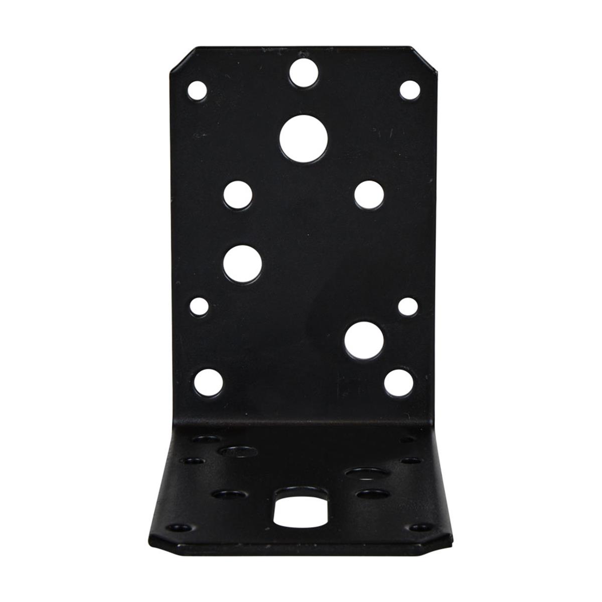 Hoekanker Vlak - 90 x 90 x 60 x 2.5 mm - Zwart gecoat