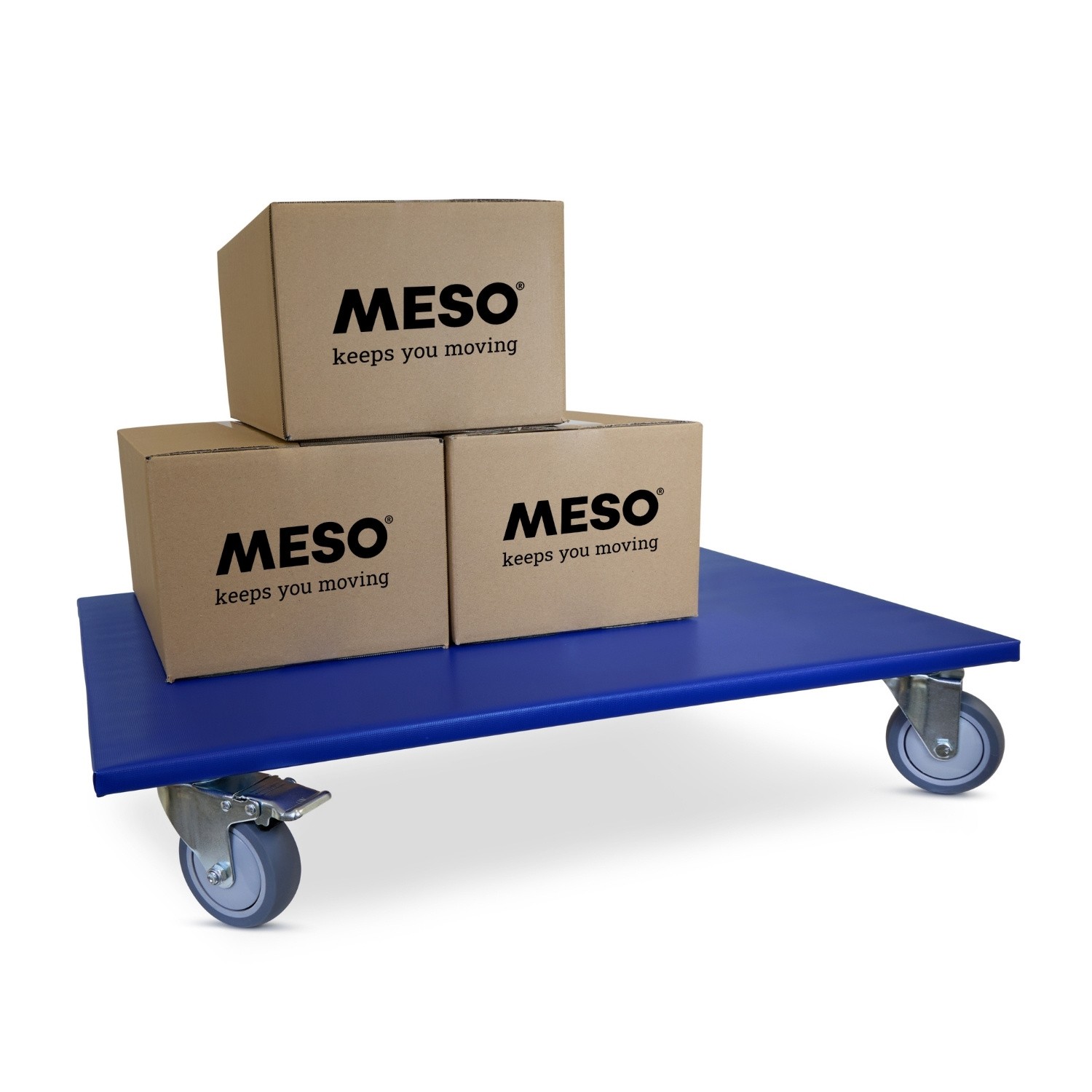 Meubelroller 2 x geremd - TPR wiel - 800mm x 600mm - 350kg Meubelroller 2 x geremd - TPR wiel - 800mm x 600mm - 350kg