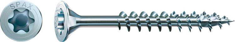 Spax Spaanplaatschroeven Torx 20 Platkop 4x60mm Deeldraad WIROX - 100 stuks Spax Spaanplaatschroeven Torx 20 Platkop 4x60mm Deeldraad WIROX - 100 stuks