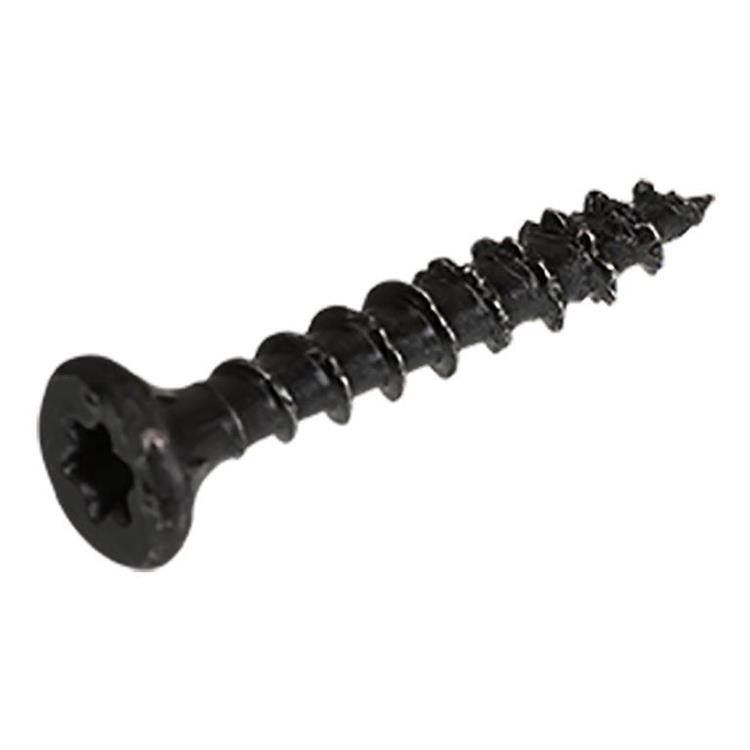 BlackLine Spaanplaatschroef TORX platkop zwart - 3,0 x 20mm TX10 voldraad (100 stuks)