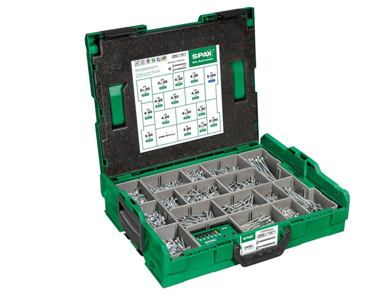 SPAX WIROX Torx Schroeven L-BOXX Assortiment 2.446-delig SPAX WIROX Torx Schroeven L-BOXX Assortiment 2.446-delig