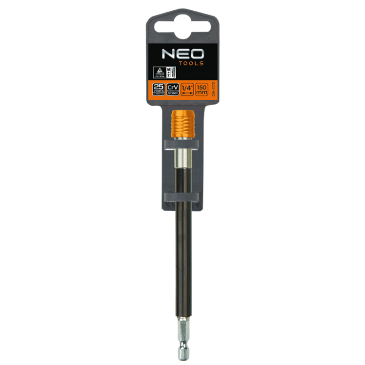 NEO - Verlengde Bithouder - 1/4" - 150mm (1 stuk) NEO - Verlengde Bithouder - 1/4" - 150mm (1 stuk)