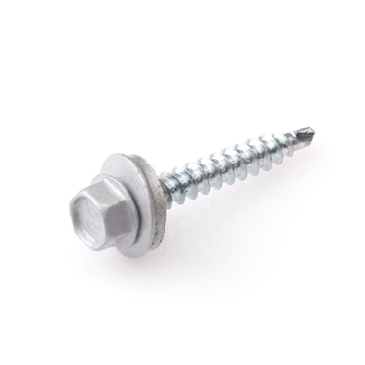 Profielplaatschroeven Dak & Gevel 4,8x35mm - Zelfborend - Aluminium kleur - 200 stuks Profielplaatschroeven Dak & Gevel 4,8x35mm - Zelfborend - Aluminium kleur - 200 stuks