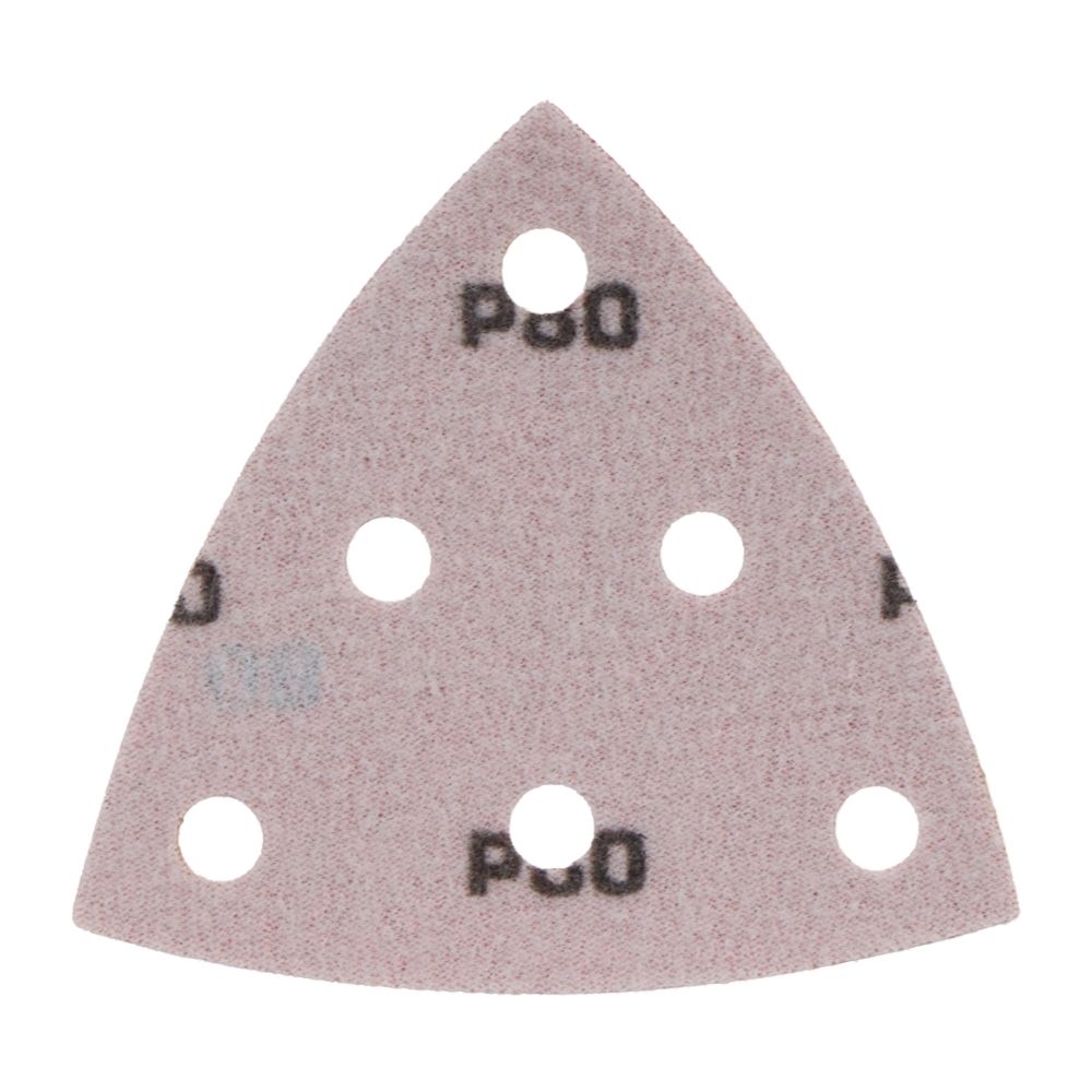 Radix Pro Driehoek Schuurvel - 93 x 93 x 93 mm - P80 - 6 gaten (50 stuks)