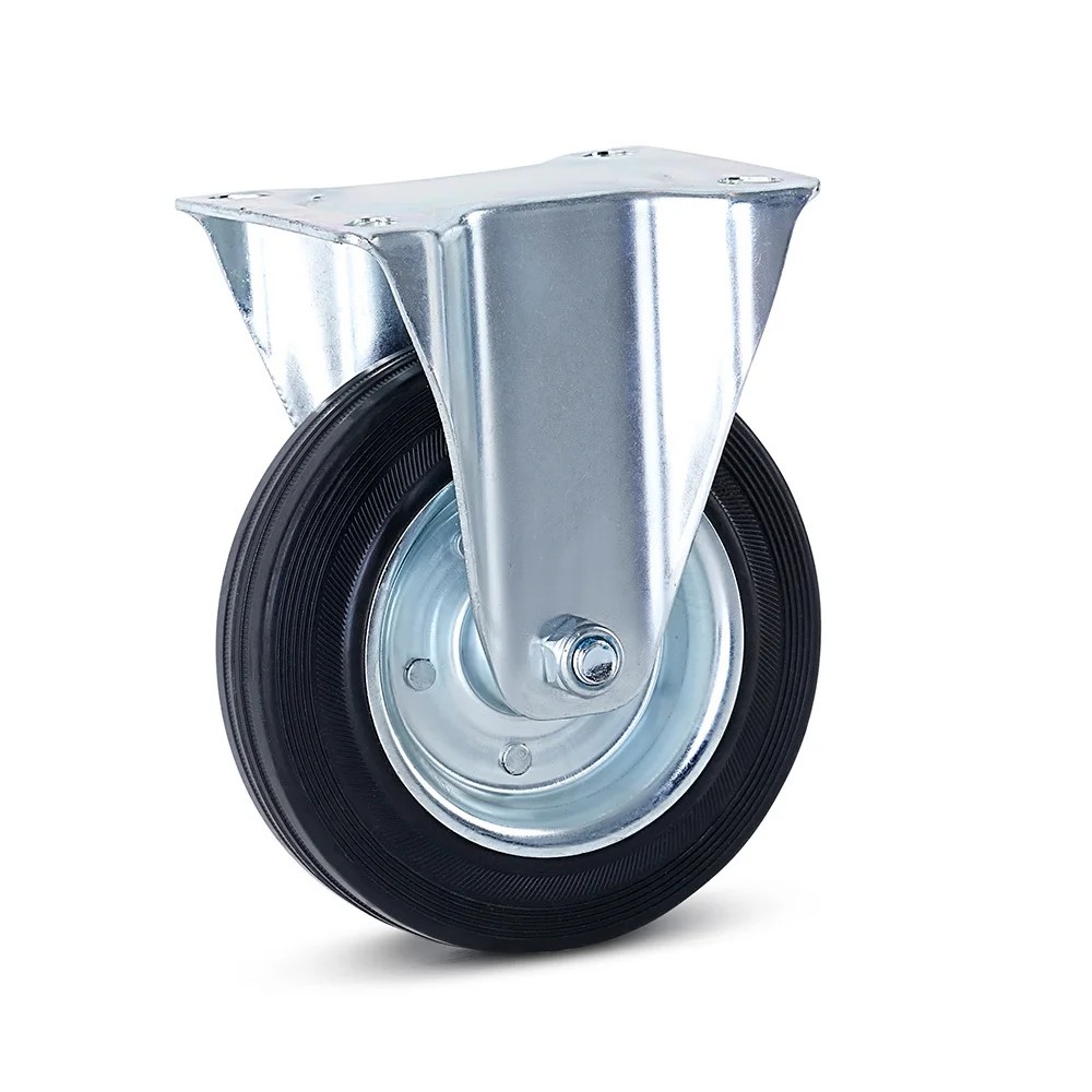 Reukloos rubber bokwiel - 160mm - 200kg