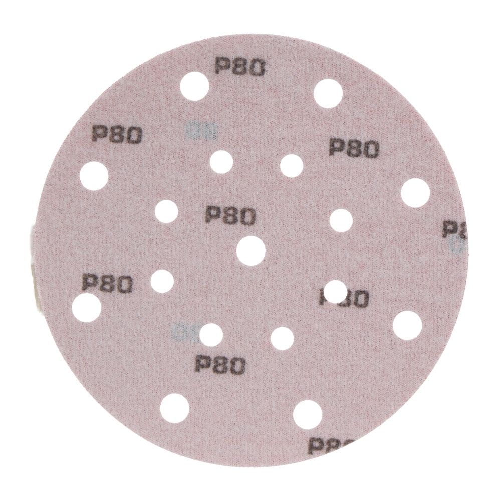 Radix Pro Schuurschijf Klittenband 150mm P80 - 17 gaten (50 stuks)