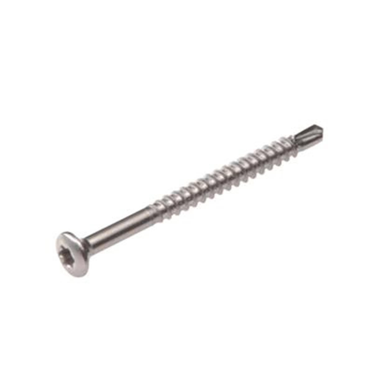 Proftec Glaslatschroeven Torx T10 - 3,2x50mm - Lenskop - RVS-410 - Deeldraad (200 stuks)