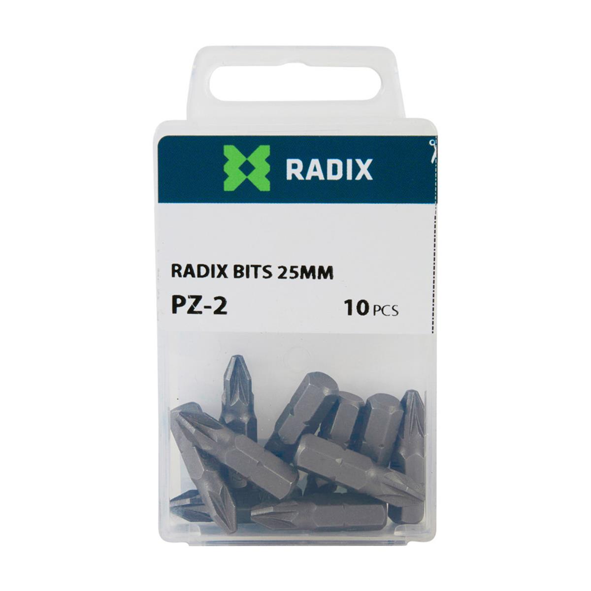 Radix - PZ2 Schroefbit Set 10 stuks