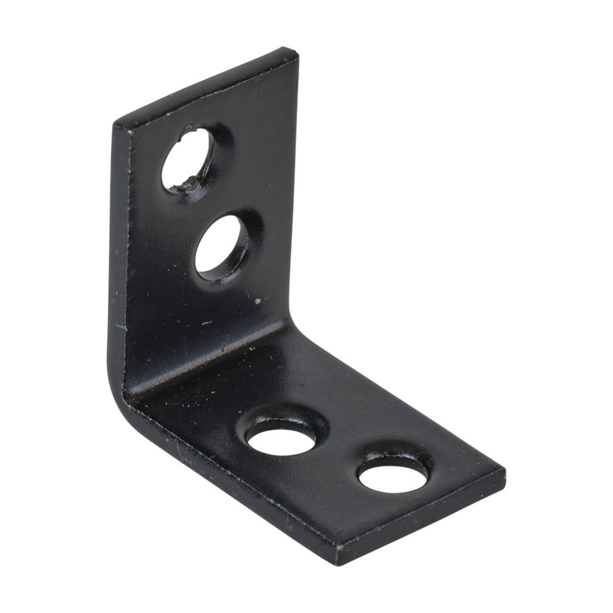 Zwarte stoelhoeken 25mm - set 4 stuks