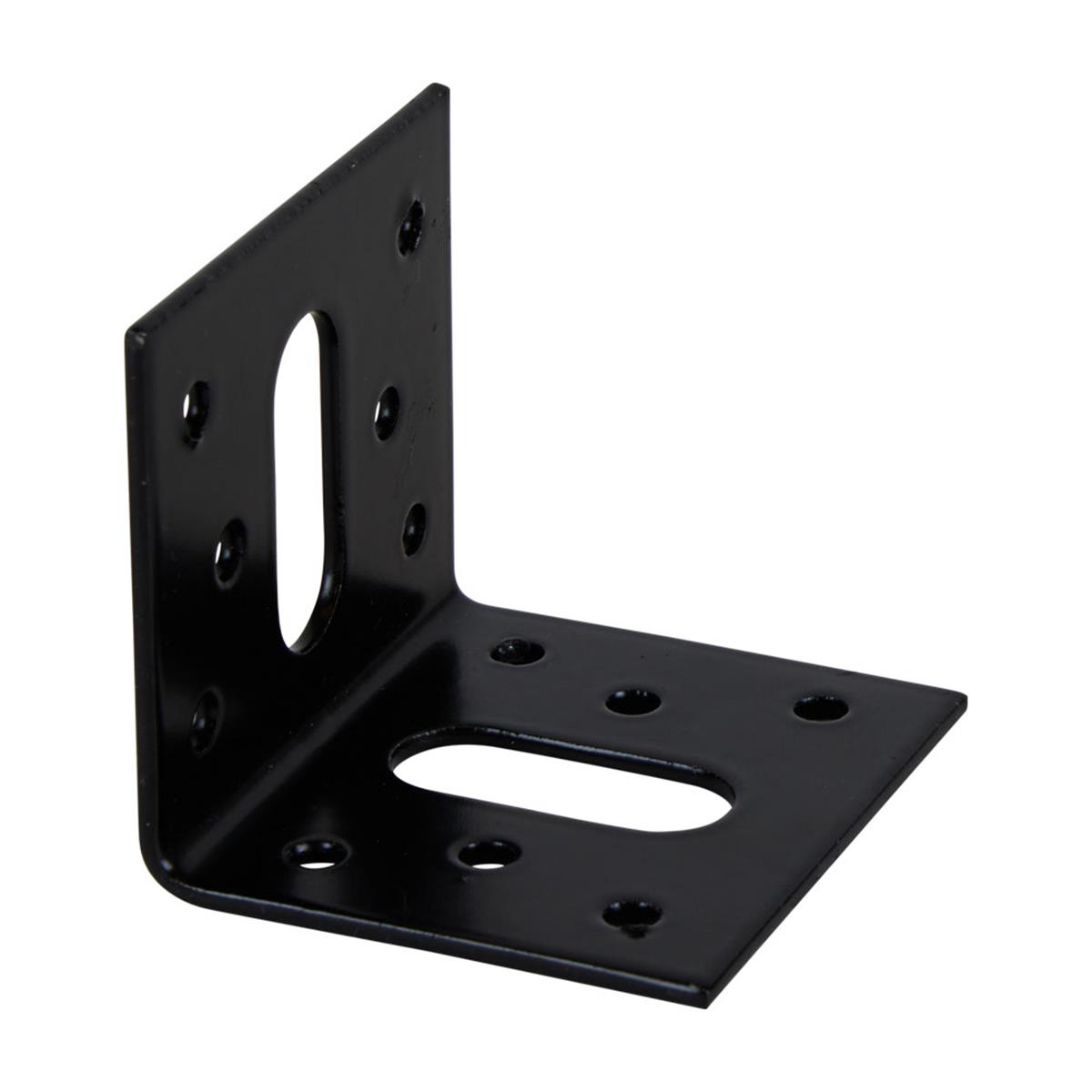Hoekanker vlak 50 x 50 x 58 x 2.5 mm zwart | FixMasters