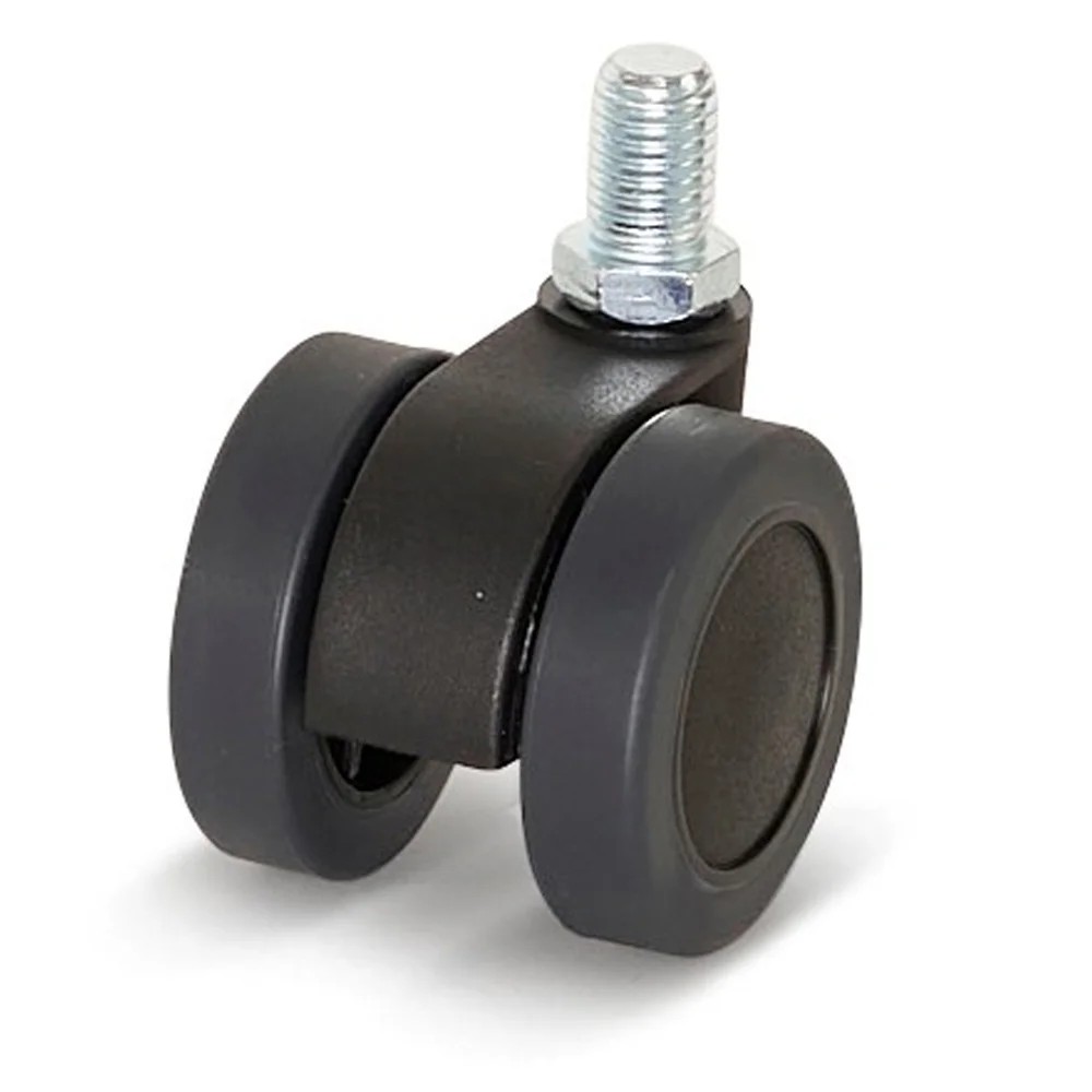 Premium meubelwiel 42mm PU met draadstift 10x15mm Premium meubelwiel 42mm PU met draadstift 10x15mm