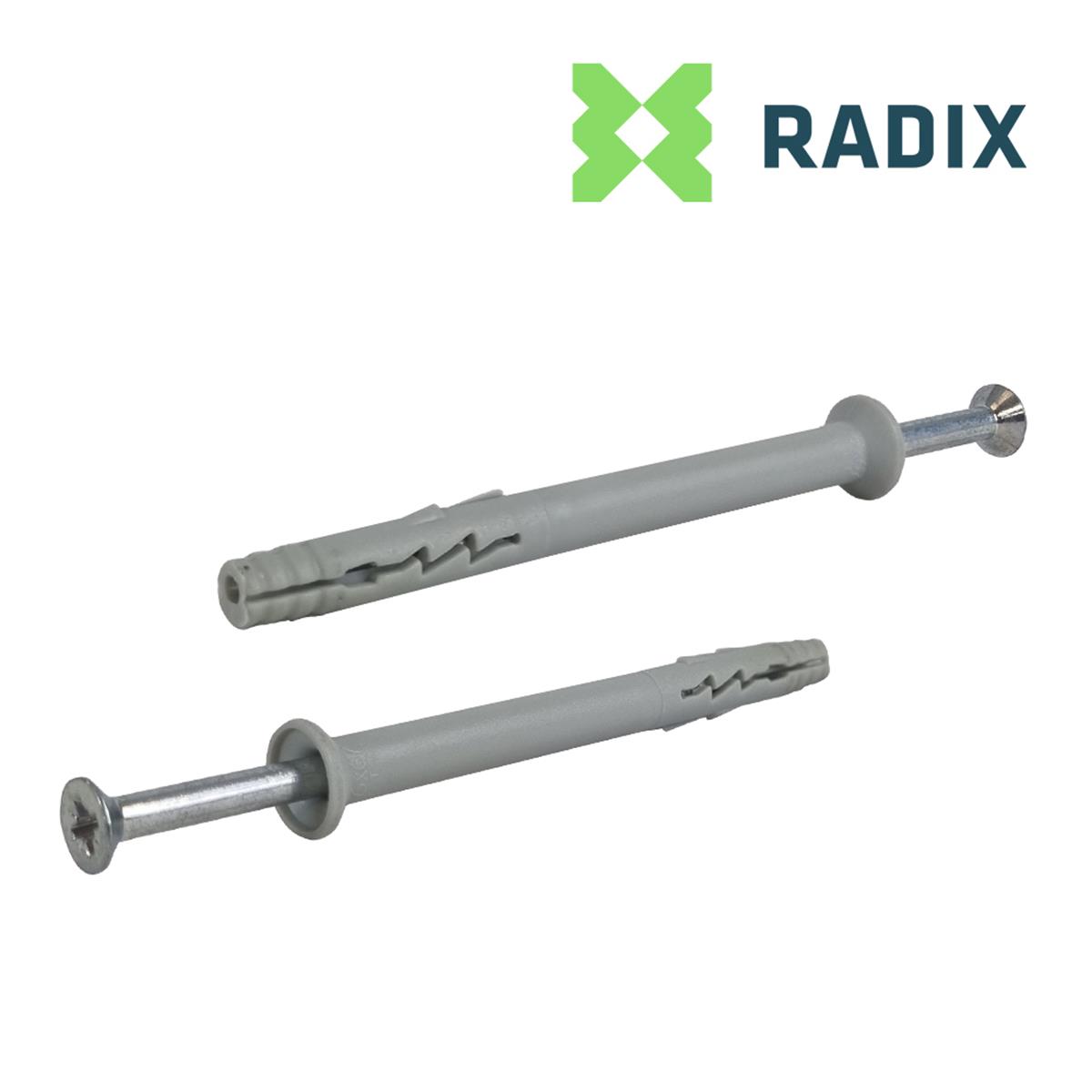 Radix fx Pro Nagelpluggen/slagpluggen verzonken kop 6 x | FixMasters Radix fx Pro Nagelpluggen/slagpluggen verzonken kop 6 x | FixMasters