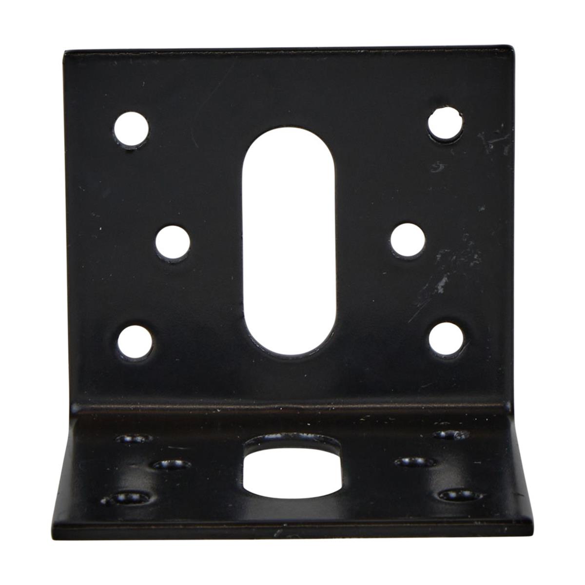Hoekanker vlak 50 x 50 x 58 x 2.5 mm zwart | FixMasters