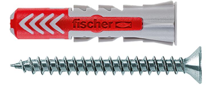 Fischer DuoPower S Universele Plug 5x25mm met schroeven - 50 stuks Fischer DuoPower S Universele Plug 5x25mm met schroeven - 50 stuks