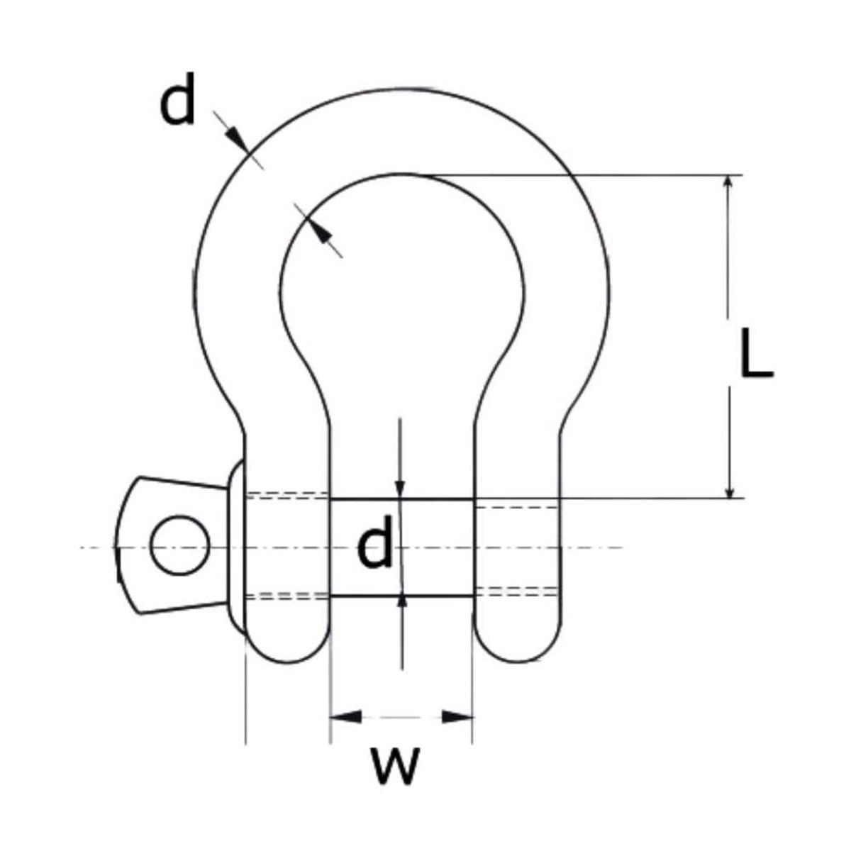 Harpsluiting - Handelsuitvoering - 10mm - Verzinkt