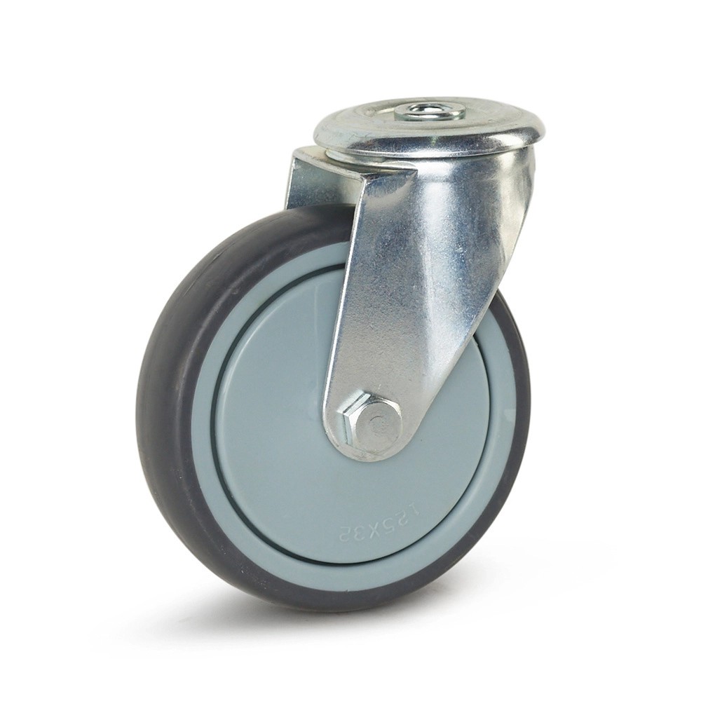Zwenkwiel voor apparaten 125mm - draagkracht 130kg