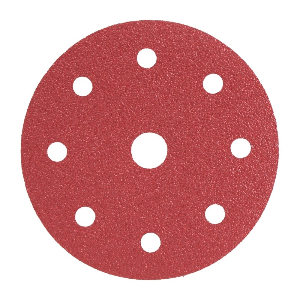 Radix Pro Schuurschijven Klittenband - 125mm P60 - 9 Stofgaten - Set van 10