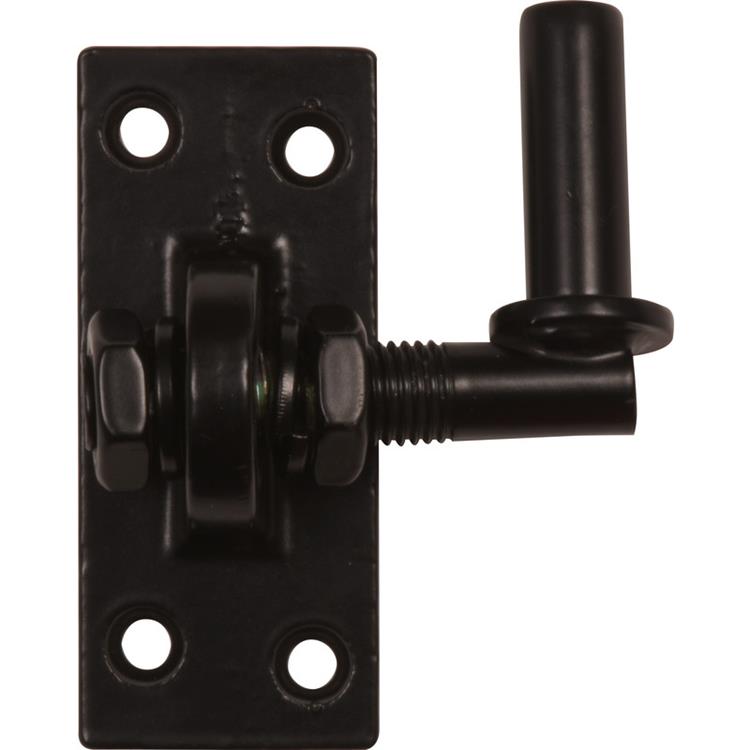 Verstelbare plaatduim 16mm zwart gepassiveerd