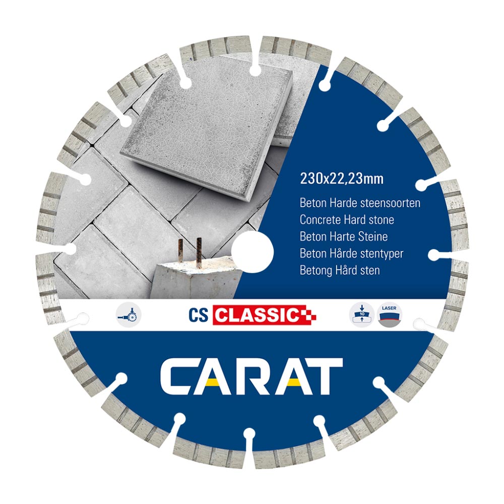 Carat - Diamantzaagblad - Beton - Ø230 x 22,23 mm Carat - Diamantzaagblad - Beton - Ø230 x 22,23 mm