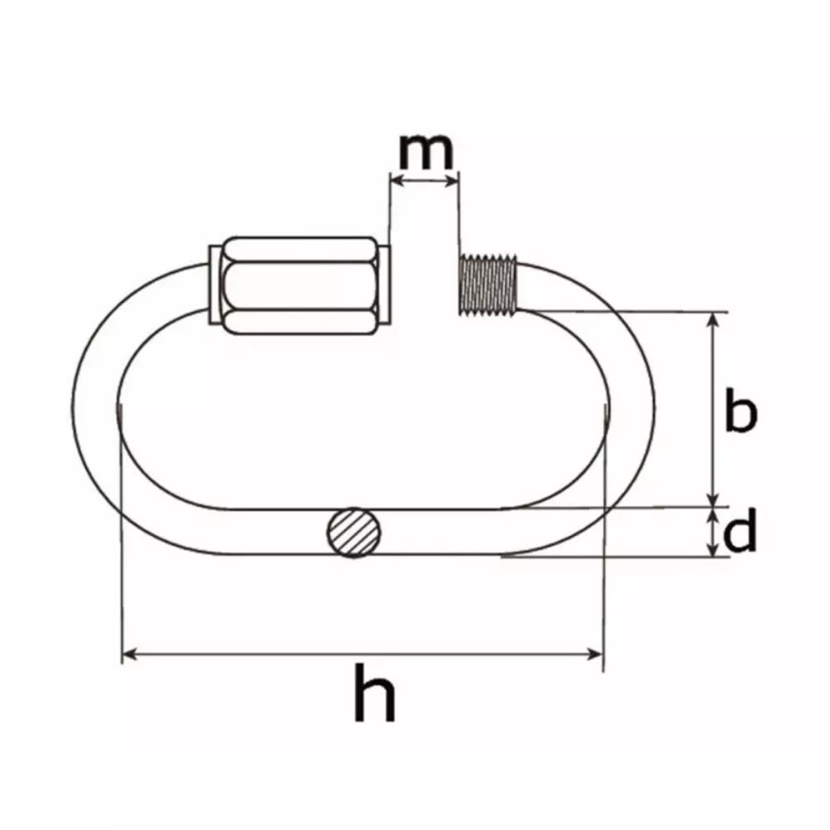 Noodschalm met schroef - 6mm - Verzinkt Noodschalm met schroef - 6mm - Verzinkt