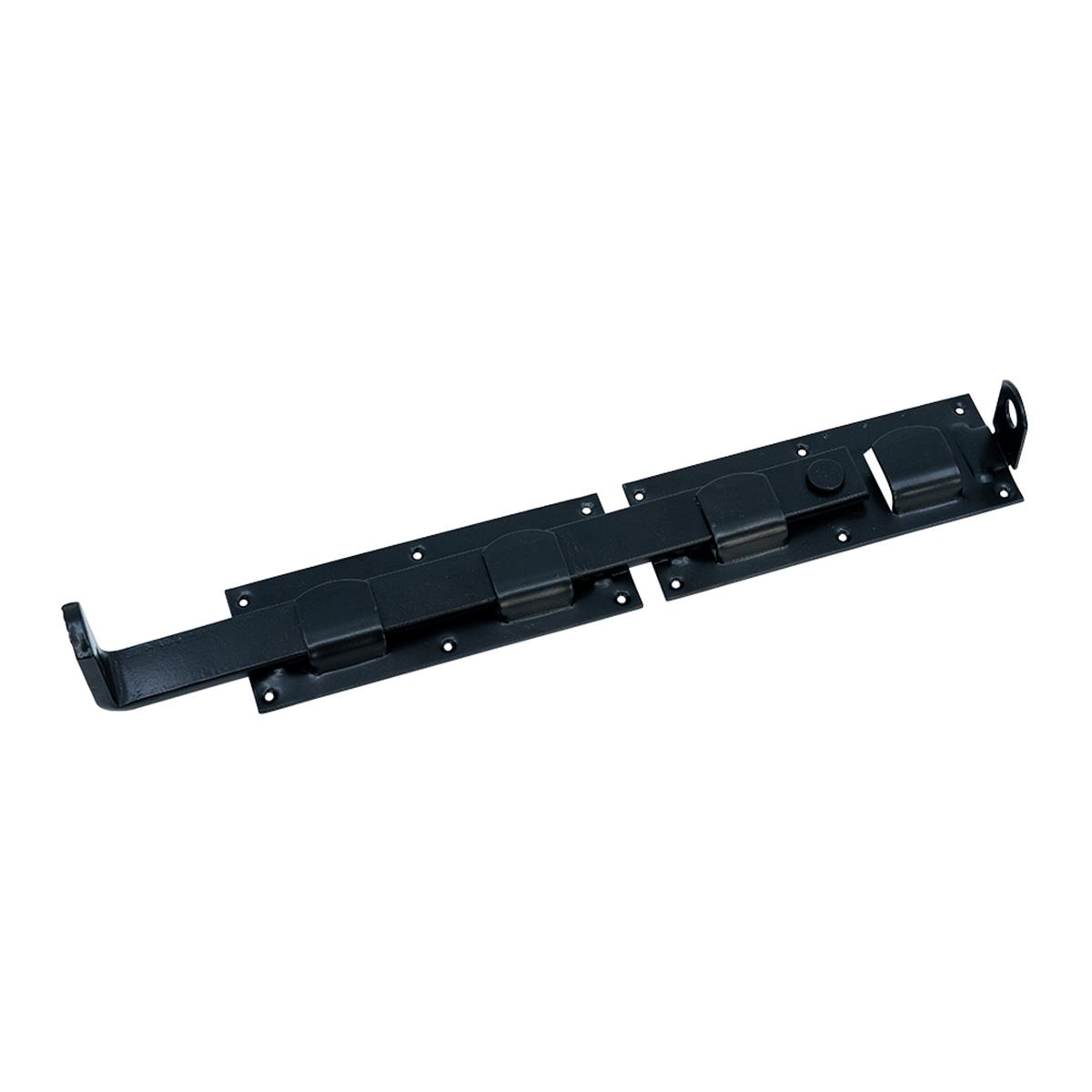 Tuinhek overslaggrendel 430mm - Zwart gepoedercoat (per stuk)
