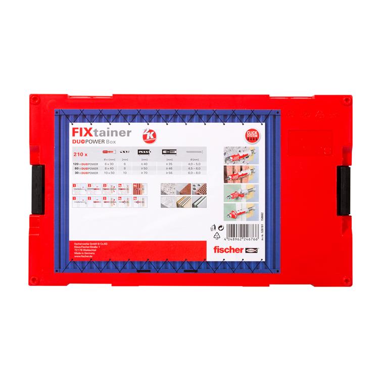 Fischer fixtainer duopower plug box | FixMasters
