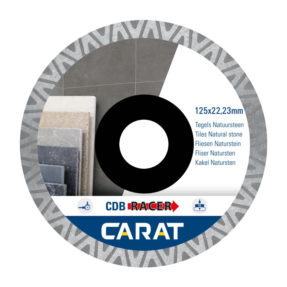 Carat - Diamantzaagblad - Tegels & natuursteen - Ø125 x 22,23 mm