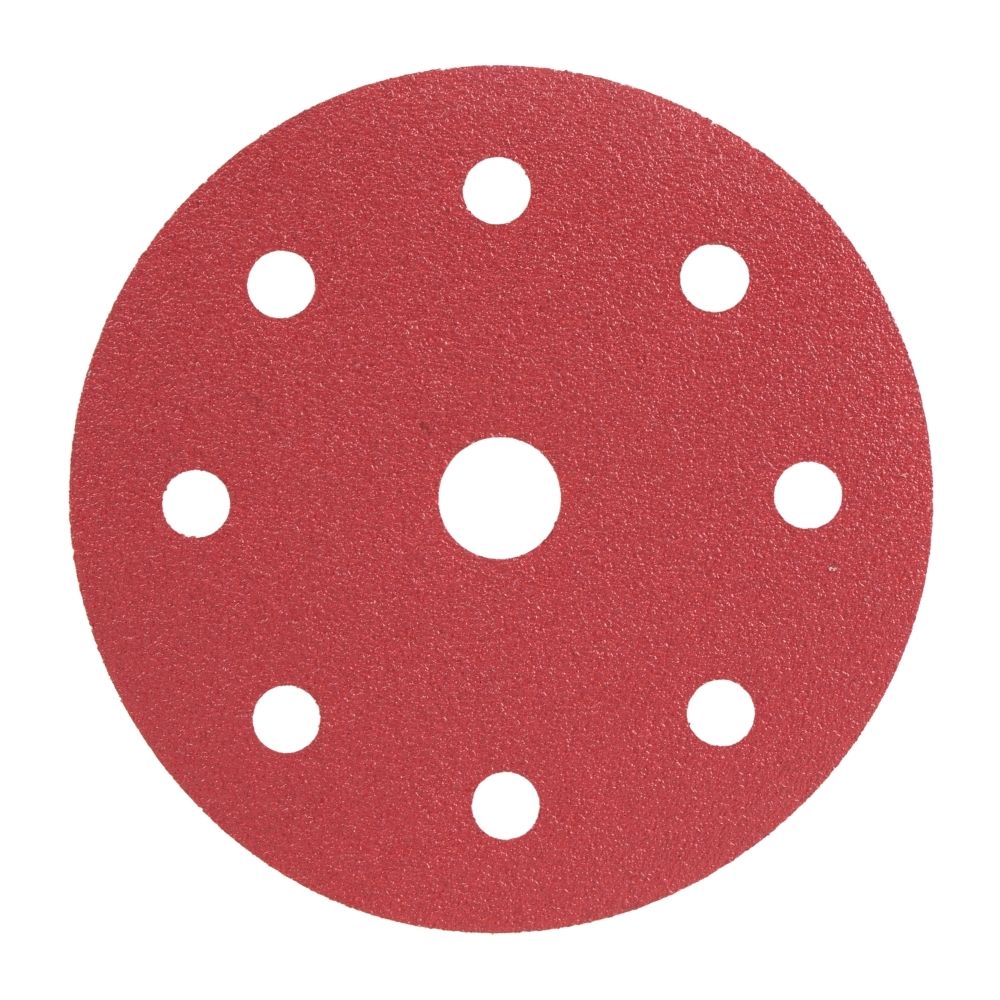 Radix Pro Schuurschijven Klittenband 125mm P80 - 9 stofgaten (50 stuks)