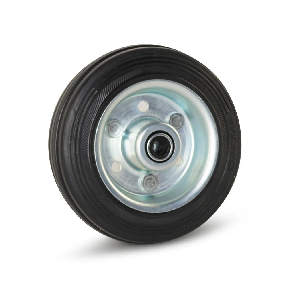 Rubber wiel reukloos - Ø100mm - draagkracht 80kg Rubber wiel reukloos - Ø100mm - draagkracht 80kg
